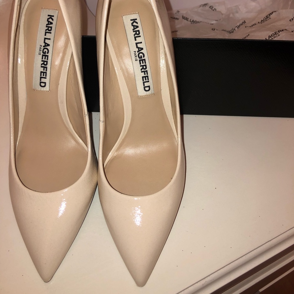 KARL LAGERFELD WHITE STILETTOS